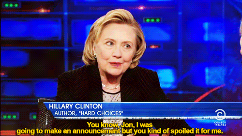 hillary clinton announcement ready