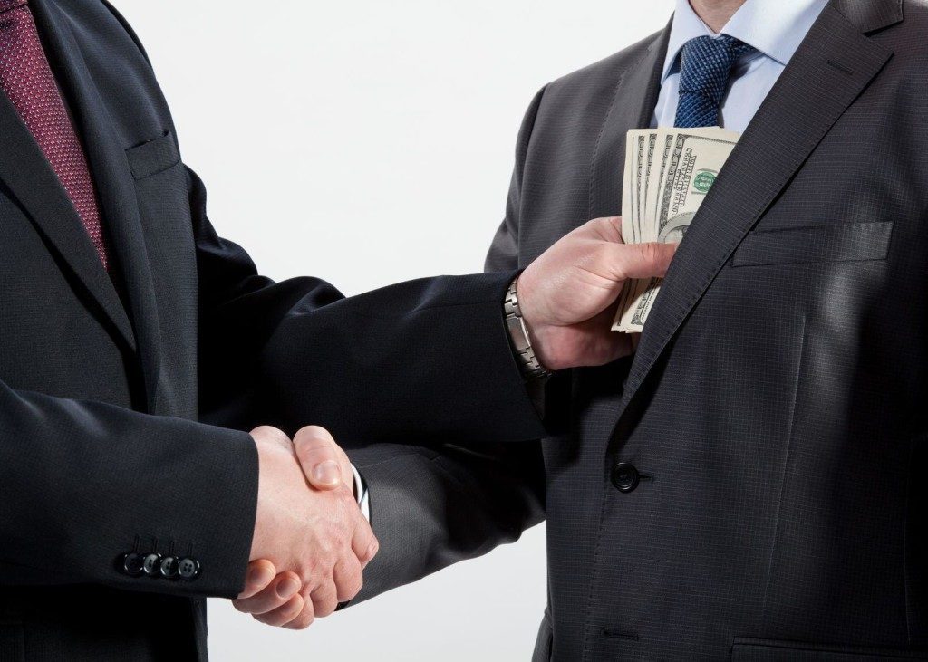 corruption stock photo
