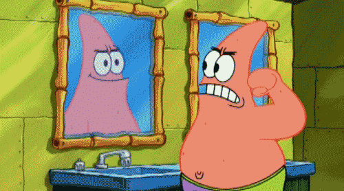spongebob patrick mirror