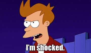 shocked gif futurama